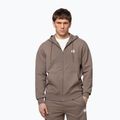 Pánská mikina Pitbull Nugget Small Logo Hooded Zip brown savana
