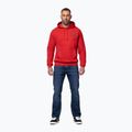 Pánská mikina Pitbull Strenght & Respect Sweatshirt Hooded red 2