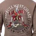Pánská mikina Pitbull Bloodline 2 Sweatshirt Zip Hooded brown savana 4