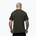 Pánské tričko na lezení Pitbull USA CAL Big Logo old green 3