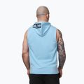 Pánská tréninková mikina Pitbull Mercado Hilltop Sleeveless Hooded light blue 3
