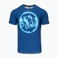 Pánské tričko na lezení Pitbull Rashguard Logo Palms blue 3