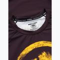 Pánský rashguard s dlouhým rukávem Pitbull Rashguard Logo Palms brown 5