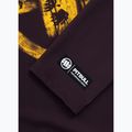 Pánský rashguard s dlouhým rukávem Pitbull Rashguard Logo Palms brown 8