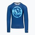 Pánský rashguard s dlouhým rukávem Pitbull Rashguard Logo Palms blue 3