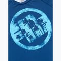 Pánský rashguard s dlouhým rukávem Pitbull Rashguard Logo Palms blue 6