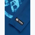Pánský rashguard s dlouhým rukávem Pitbull Rashguard Logo Palms blue 8