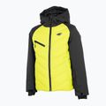 Dětská lyžařská bunda 4F JKUMN003 černo-zelená HJZ22-JKUMN003 3