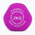 Gumová činka Body Sculpture BW 513 z PVC 2 kg purple 4