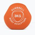 Gumová činka Body Sculpture BW 513 z PVC 3 kg orange 4