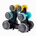 Sada činek s držákem Body Sculpture Smart Bw 108Dt 24 kg yellow/blue/black