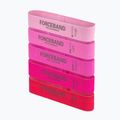 Elastických pásů FORCEBAND Mini Band 5 szt. + E-BOOK pink 2