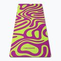 Podložka na jógu/fitness FORCEBAND Abstract Violet 4 mm violet/lime 2