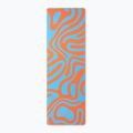 Podložka na jógu/fitness FORCEBAND Abstract Orange 4 mm orange/blue