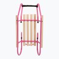 Kovové sáně HUMBAKA with backrest and footrests pink 5