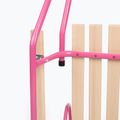 Kovové sáňky HUMBAKA with backrest and footrests pink 6