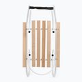 Kovové sáňky HUMBAKA with backrest and footrests white 4