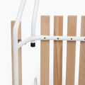 Kovové sáňky HUMBAKA with backrest and footrests white 6
