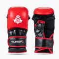 Grapplingové rukavice DBX BUSHIDO MMA Premium black/red