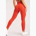 Dámské legíny Gym Glamour push up oranžové 369 18