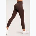 Dámské legíny Gym Glamour push up chocolate brown 370 6