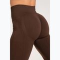 Dámské legíny Gym Glamour push up chocolate brown 370 8