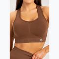 Fitness podprsenka Gym Glamour push up hnědá 373 3