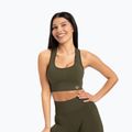 Fitness podprsenka Gym Glamour push up tmavě zelená 401