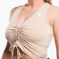 Dámský top se stahovací šňůrkou Gym Glamour  Beige 448 4