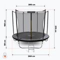 HUMBAKA Eco 244 cm černá ECO-8' Trampolíny 2