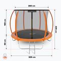 Trampolína HUMBAKA Super 305 cm oranžová Super-10' 17