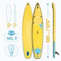 Deska SUP AQUASTIC Touring 12'6" žlutá 18