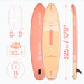 Sada paddleboard SUP nafukovací AQUASTIC Perth 10'8" allround orange 16