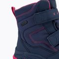 Dětské sněhule KADVA Snowey Mid WaterProof modrá/fuchsie 9