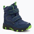 Dětské sněhule KADVA Snowey Mid WaterProof tmavě modrá/zelená