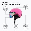 Dětská lyžařská helma ATTABO Avens 2.0 Jr Visor pink 2