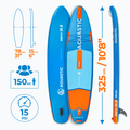Sada paddleboard SUP nafukovací AQUASTIC Perth 10'8" allround modrý 24