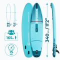 Sada paddleboard SUP nafukovací AQUASTIC Perth Pro 11'2" all-round green 19