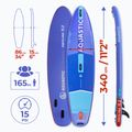 Sada paddleboard SUP nafukovací AQUASTIC Perth Pro 11'2" all-round blue 21