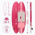 Sada paddleboard SUP nafukovací AQUASTIC Compact 9'6" růžový 20