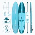 Sada paddleboard SUP nafukovací Compact 11'0" modrý 27
