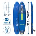 Sada paddleboard SUP nafukovací AQUASTIC Perth 10'8" allround dark blue 18