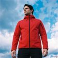 Pánská trekkingová mikina KADVA Arix WP 5K/3K softshell hybrid červená 6