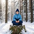 Dětská zateplená bunda Kadva Zippi KDG WP 5K/3K modrá 7