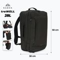 Turistický batoh KADVA traWELL 28 l černý 2