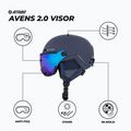 Dětská lyžařská helma ATTABO Avens 2.0 Jr Visor dark blue 2