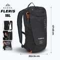 Turistický batoh KADVA Fleris 15 l černý 2