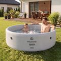 Bazén nafukovací AQUASTIC ONSEN drop stitch 700 l 150 cm šedý 4