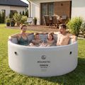 Bazén nafukovací AQUASTIC ONSEN drop stitch 1200 l 178 cm šedý 3
