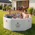 Nafukovací bazén AQUASTIC ONSEN drop stitch 1400 l 186 cm šedý 18